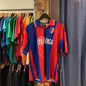 Vintage Area Banca Nakata Blue/Red Soccer Jersey